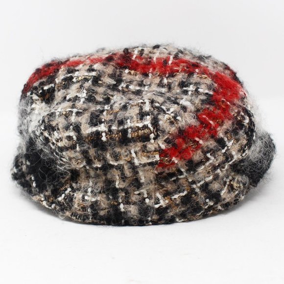BURBERRY Tan Check Hat #10344 main image 4
